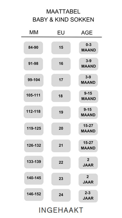 Blueberry muffin sokken - INGEHAAKT